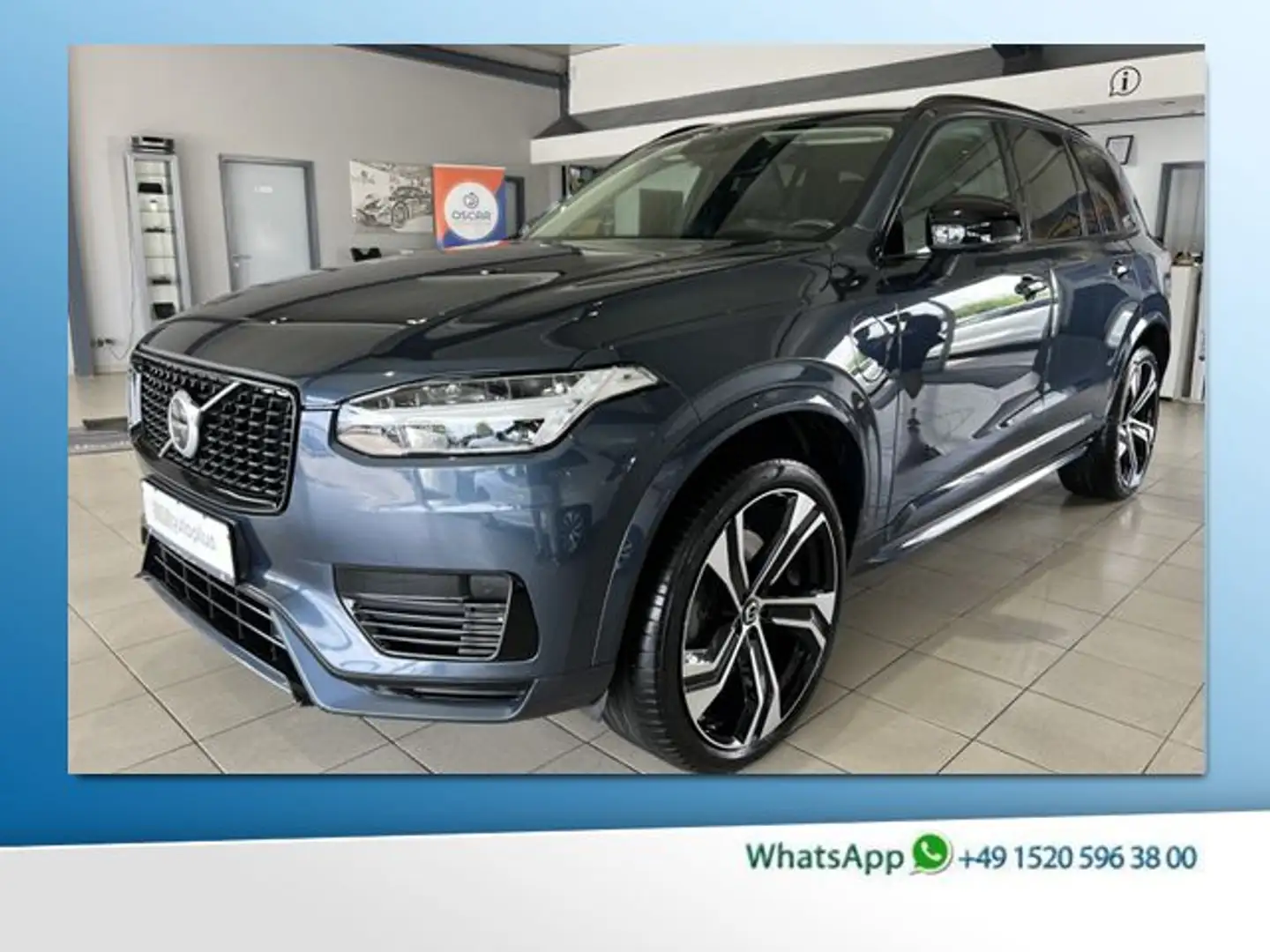Volvo XC90 T8 R-Design Expression Recharge AWD 22" HUD Blau - 1