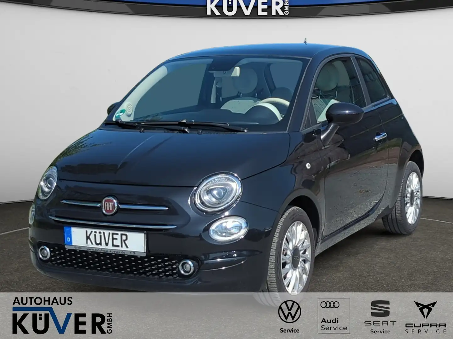 Fiat 500 1,2 Benzin Pano+Navi+GRA+Klima+Einparkh.+15´´ Noir - 1
