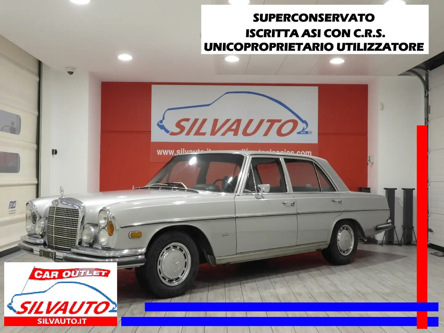 Mercedes-Benz 280 SE 3.5 W108 - SUPERCONSERVATO - RARA (1972) Срібний - 1