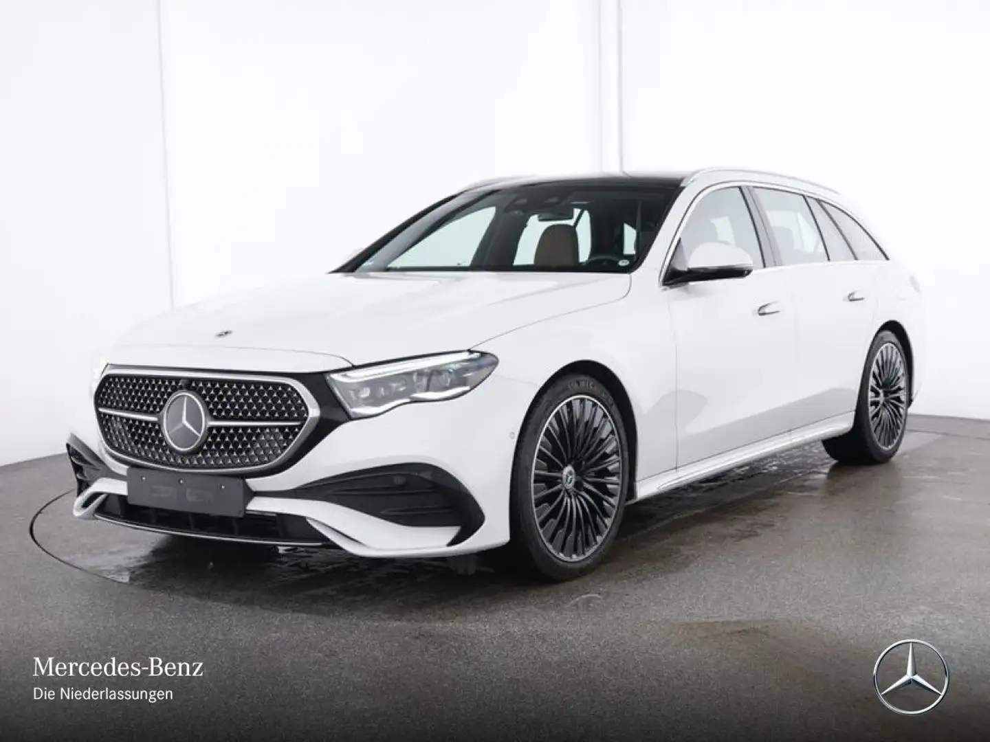 Mercedes-Benz E 300 de T 4M Hybrid AMG Fahrass 360° Pano Distr. Weiß - 2