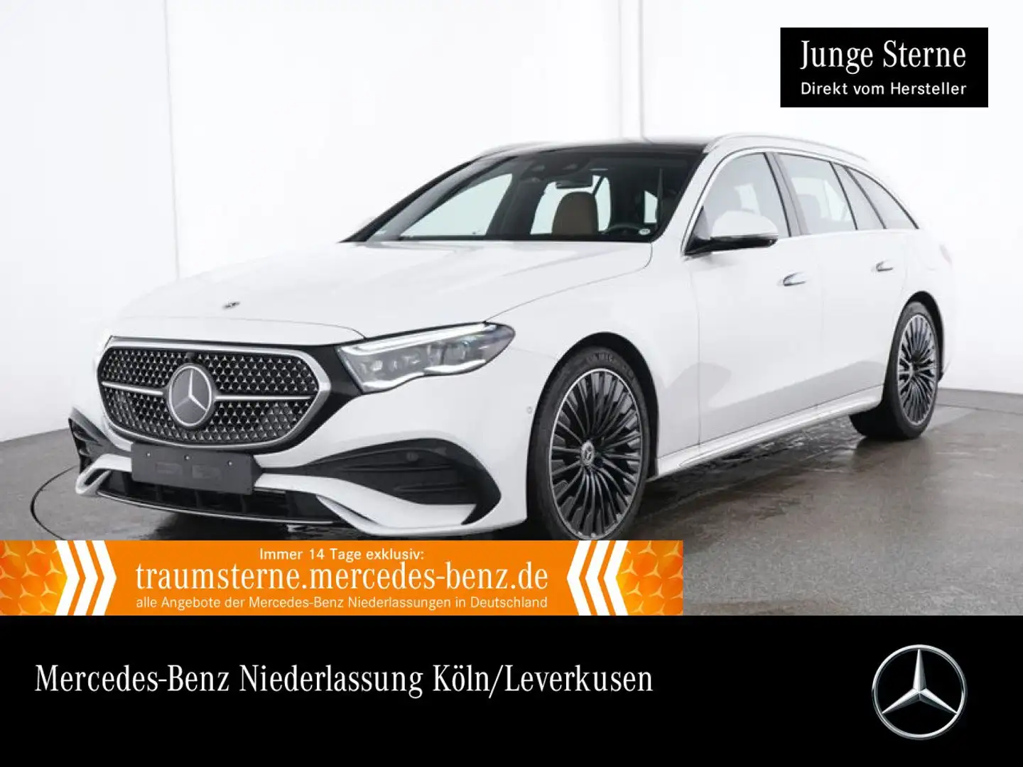 Mercedes-Benz E 300 de T 4M Hybrid AMG Fahrass 360° Pano Distr. Weiß - 1