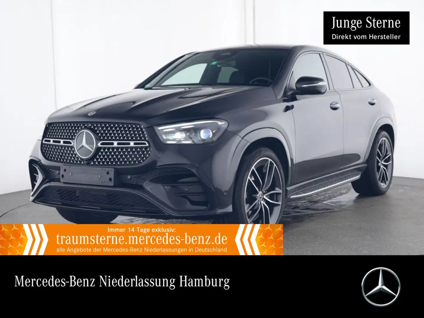 Mercedes-Benz GLE 450 d Coupé 4M AMG+NIGHT+PANO+360+AHK+STHZG Schwarz - 1