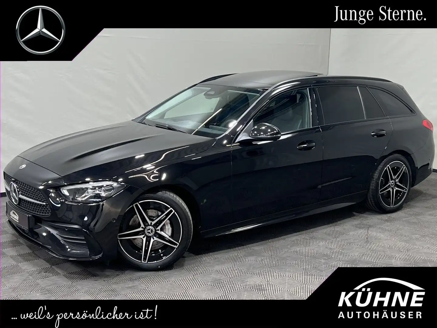 Mercedes-Benz C 220 d T AMG Line Advanced Plus Night Pano Totw Schwarz - 1