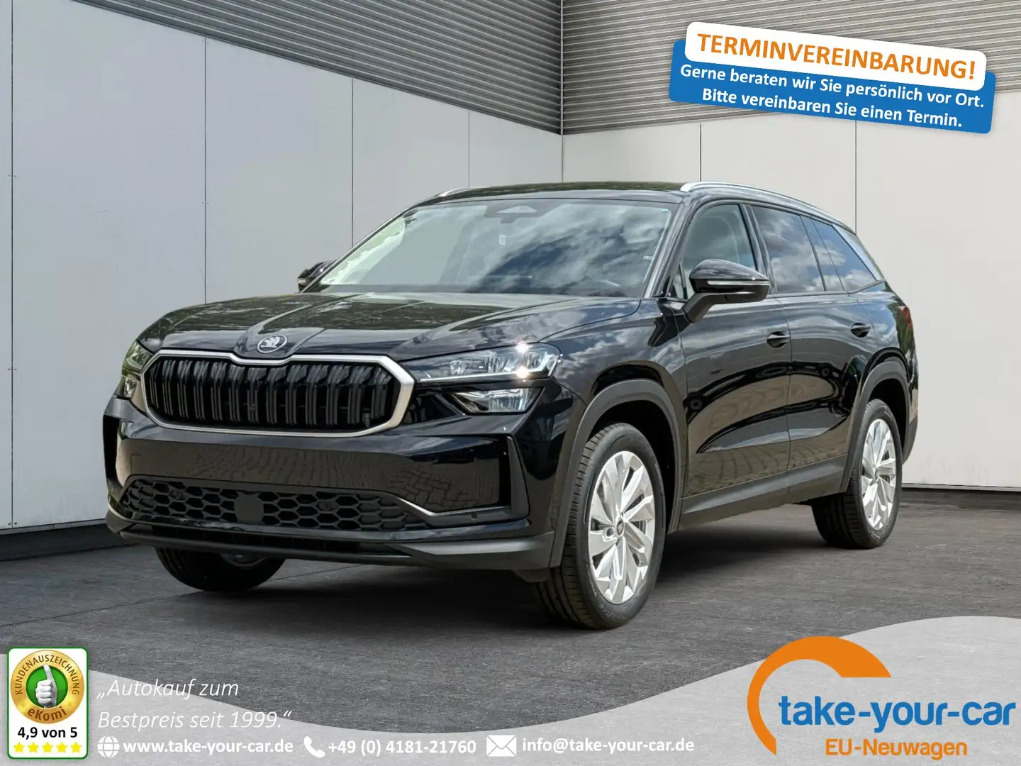Skoda Kodiaq Selection DSG+AHK+NAVI+El. Heckkl.+19'' ALU+ACC... Schwarz - 1
