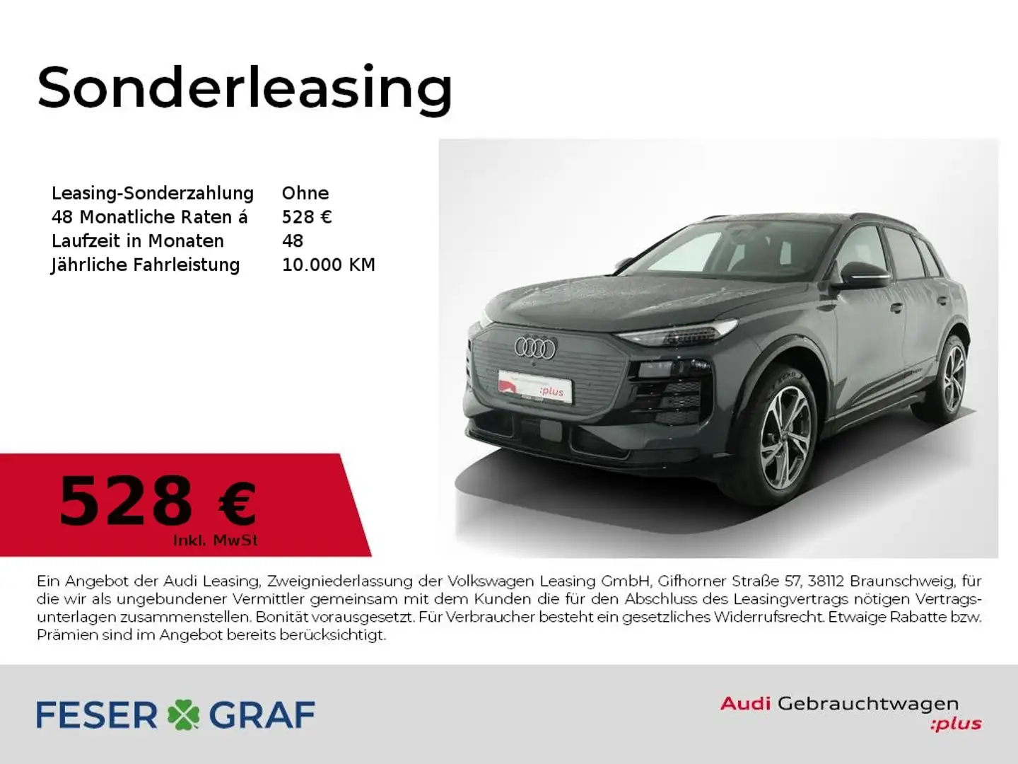 Audi Q6 e-tron e-tron LED/Sportsitze/360Kamera/ACC/LM20 Grau - 1