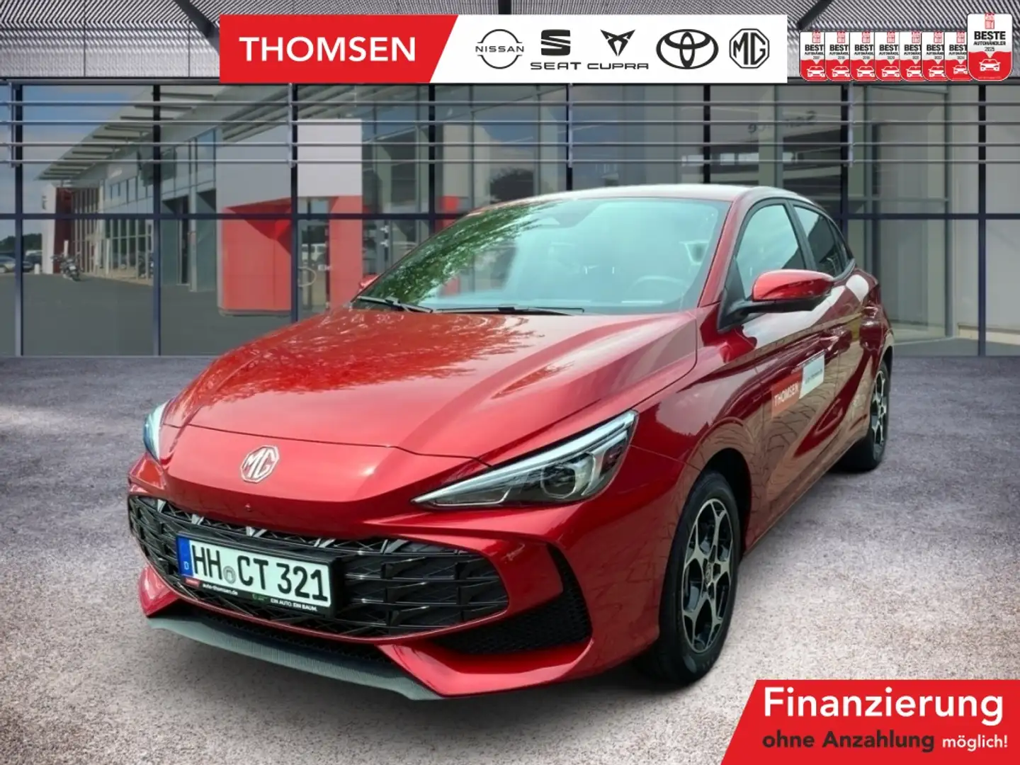 MG MG3 Hybrid Luxury Navi ACC AUT LED PDC LM KAM Rot - 1