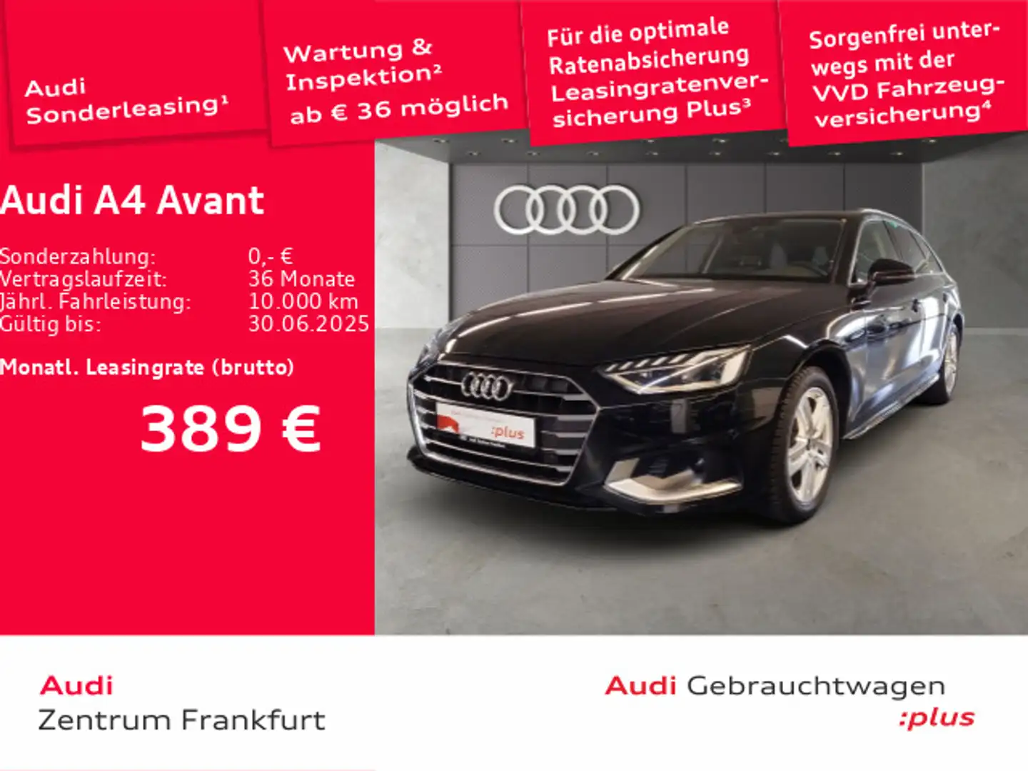 Audi A4 Avant 35 TDI S tronic advanced LED DAB Leder Tempo Schwarz - 2