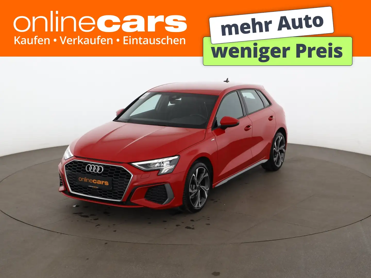 Audi A3 Sportback 30 TDI S-Line Aut LED LEDER NAVI Rot - 1