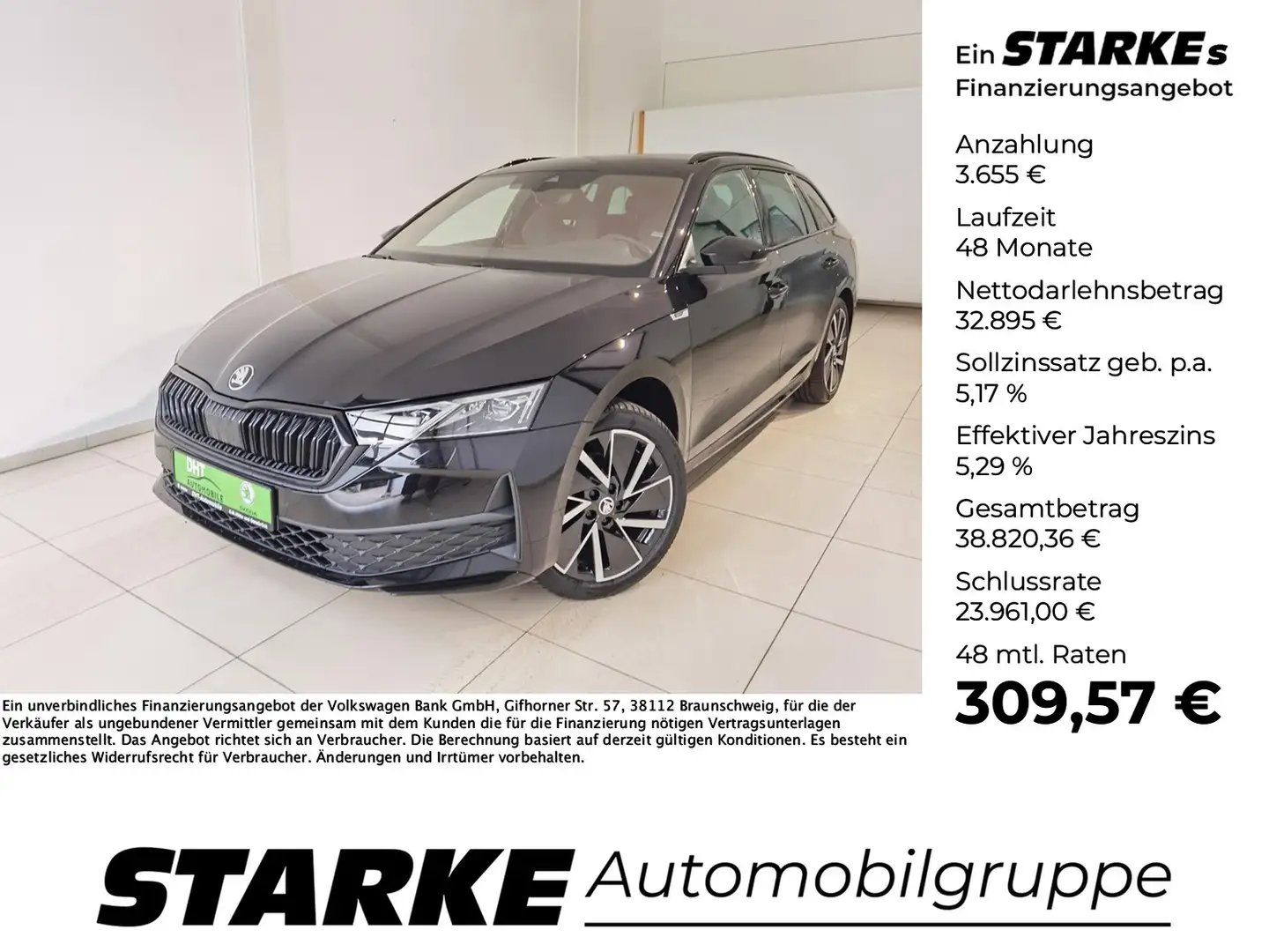 Skoda Octavia Combi 1.5 mHev DSG Sportline Noir - 1