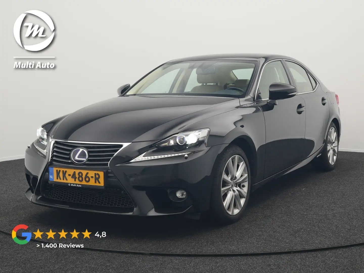 Lexus IS 300 300h Luxury Line Hybrid Dealer O.H | Lederen Spors Zwart - 1