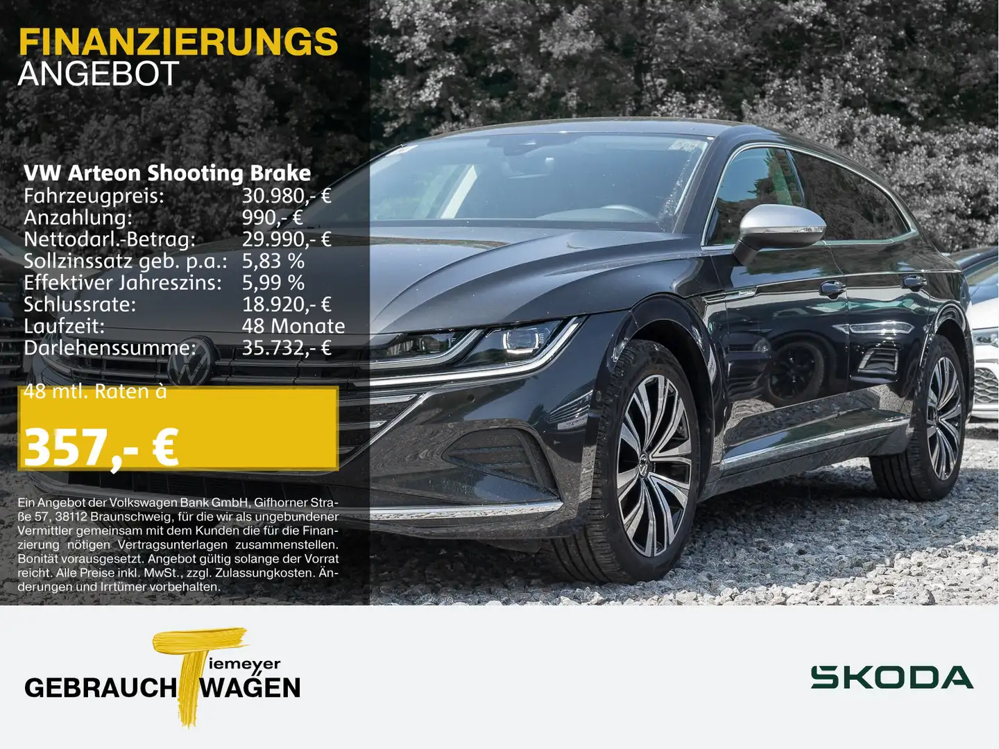 Volkswagen Arteon 1.4 TSI DSG eHybrid ELEGAN Grau - 1