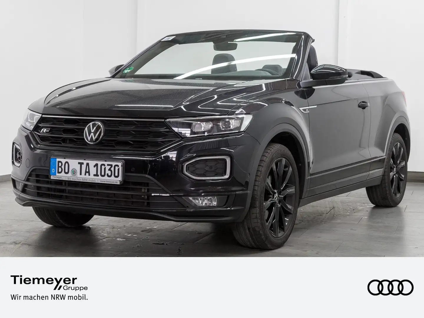 Volkswagen T-Roc Cabrio 1.5 TSI DSG R-LINE BLACK LEDER LM18 Zwart - 1