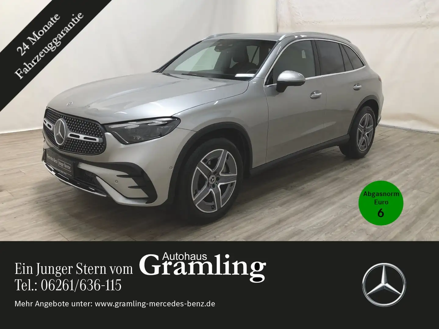 Mercedes-Benz GLC 300 4M AMG Dist*AHK*360°*Memory*DIGITAL LIGHT Silber - 1