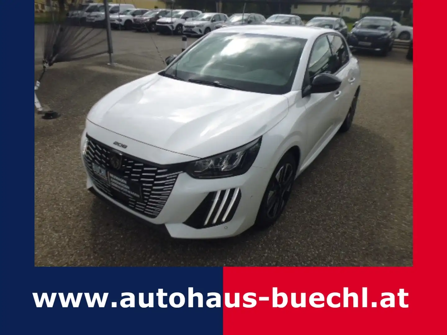 Peugeot 208 PT 100 Allure ACC, Navi, 360° Kamera Weiß - 1