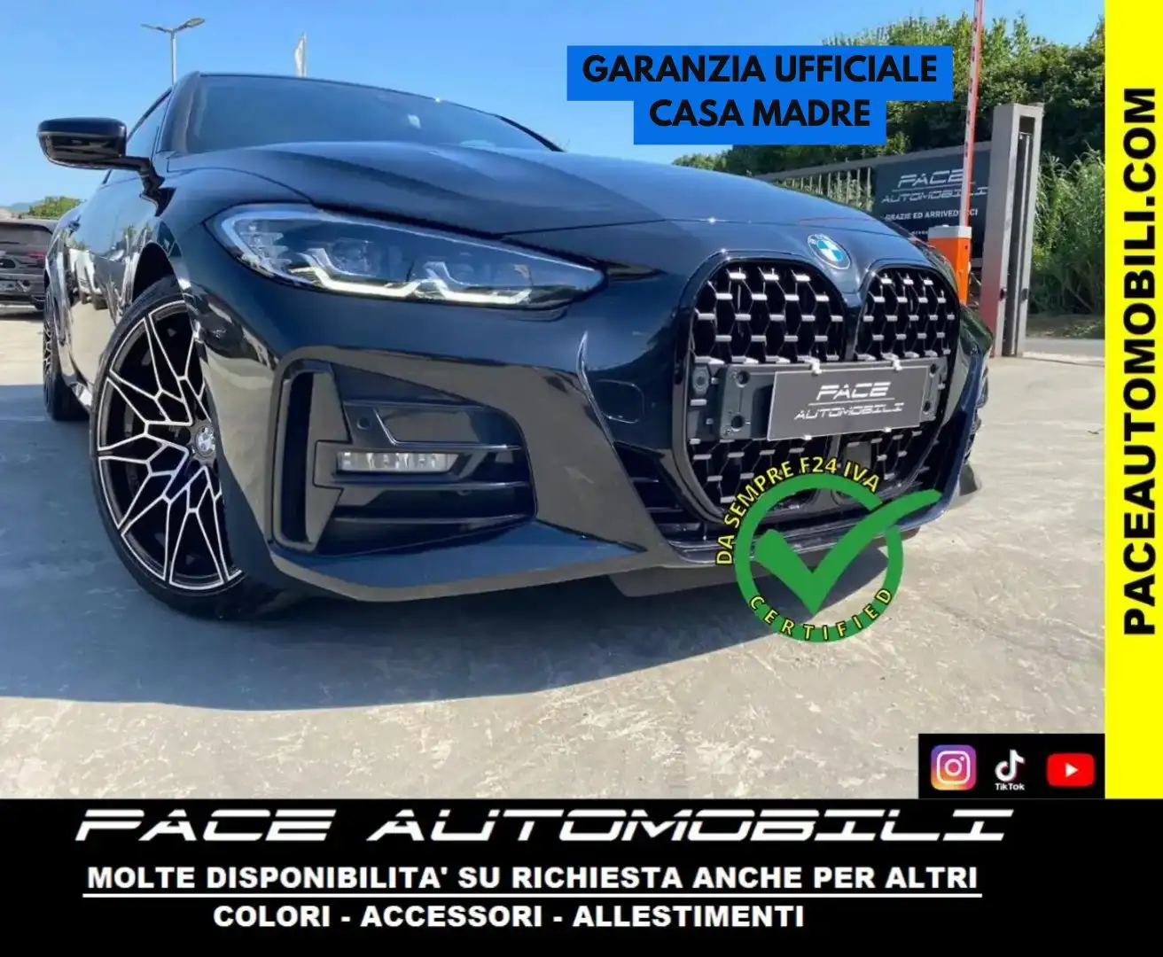 BMW 430 i MSPORT M-SPORT M SPORT PDC ACC 20" BLACK Nero - 1