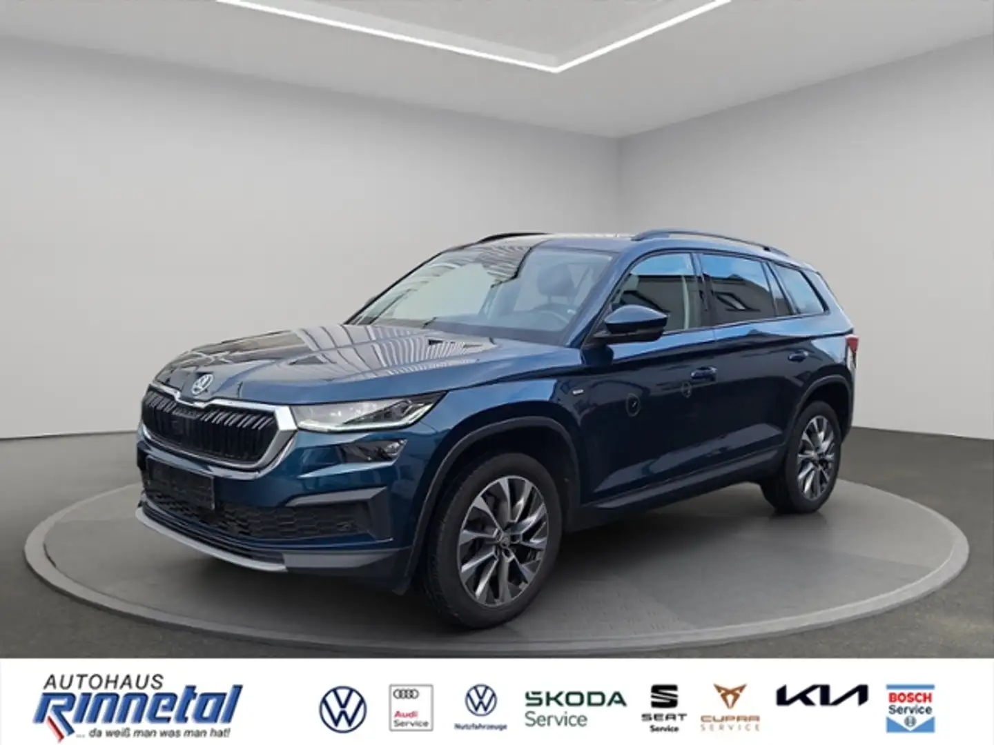 Skoda Kodiaq 2.0 TSI OPF DSG 4x4 Clever AHK+KAMERA+ACC+LED LIC Blau - 1