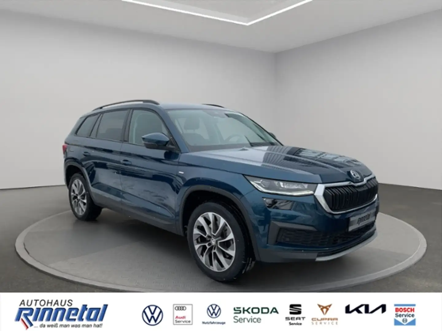 Skoda Kodiaq 2.0 TSI OPF DSG 4x4 Clever AHK+KAMERA+ACC+MATRIX Blau - 2