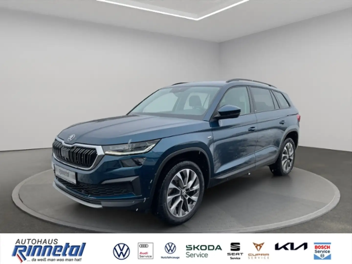 Skoda Kodiaq 2.0 TSI OPF DSG 4x4 Clever AHK+KAMERA+ACC+MATRIX Blau - 1