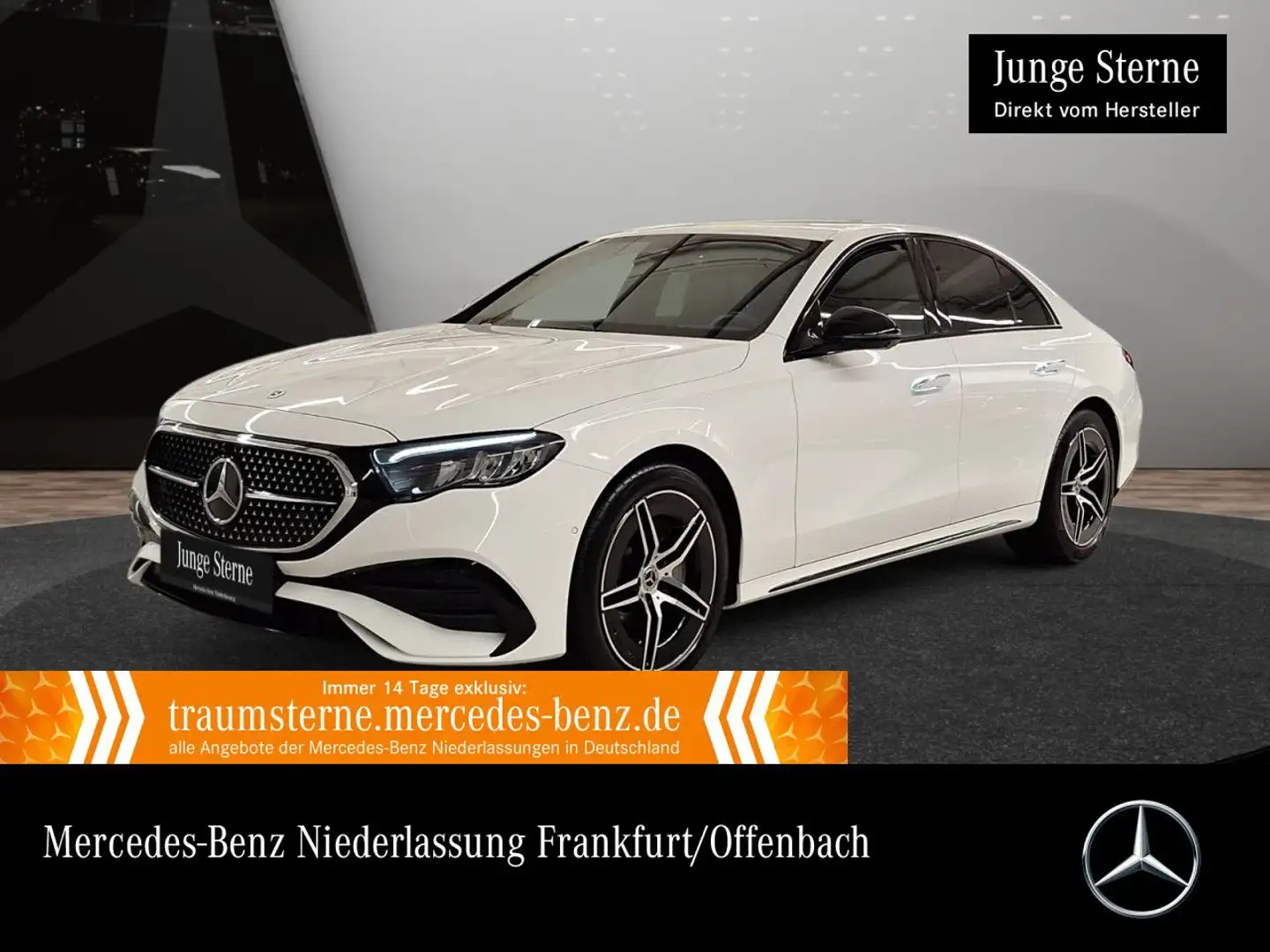 Mercedes-Benz E 200 AMG 360° Burmester Distr+ LED Night PTS 9G Blanc - 1