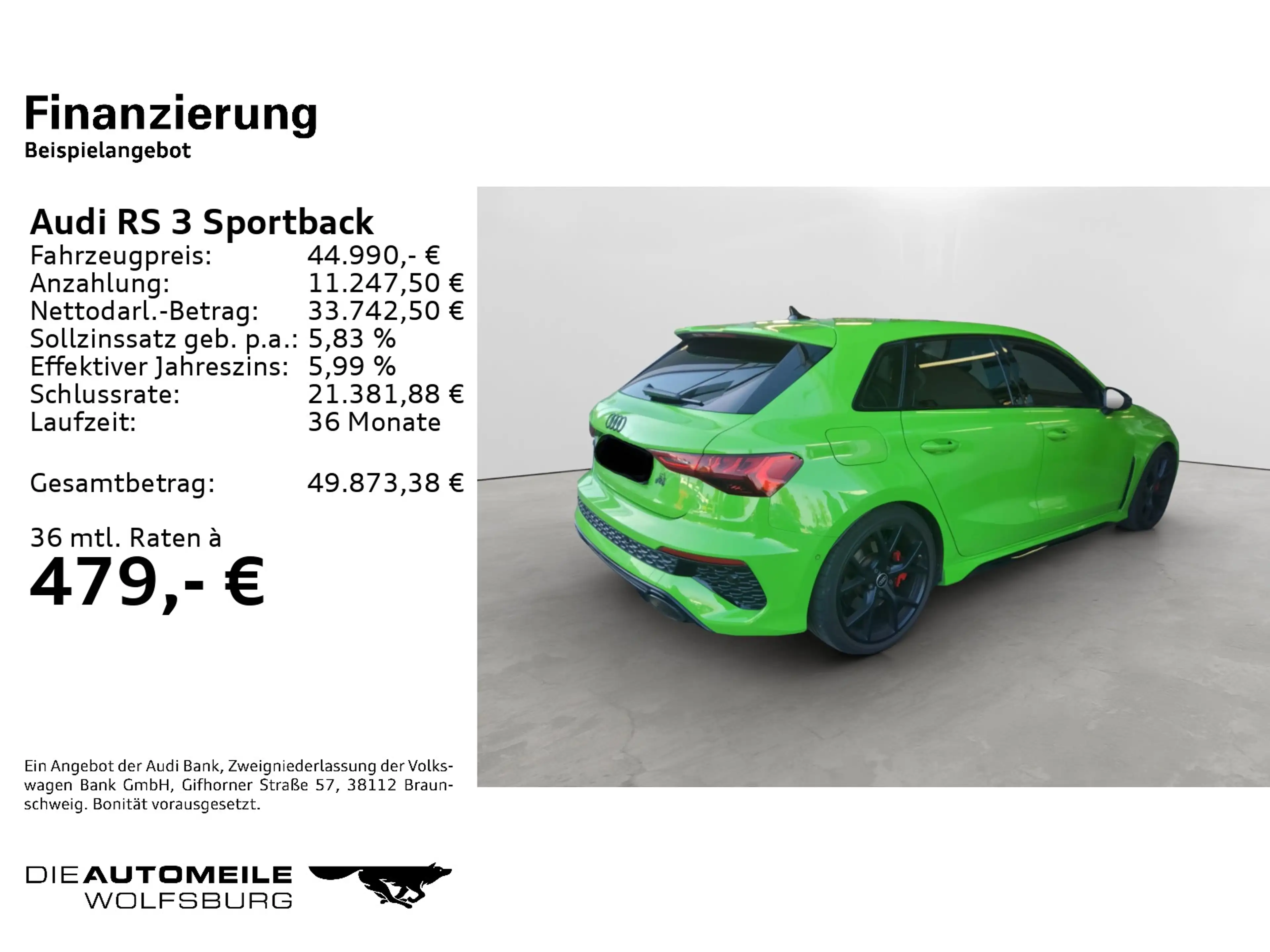Audi RS3 2.5 TFSI quattro S-tronic B&O/Pan — photo 2