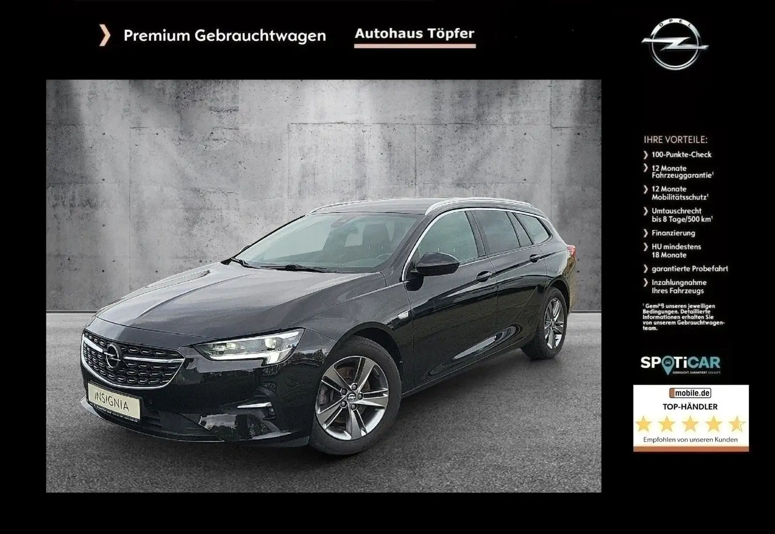Opel Insignia B ST "Elegance" Leder/Voll-LED/Navi/DAB Negru - 1