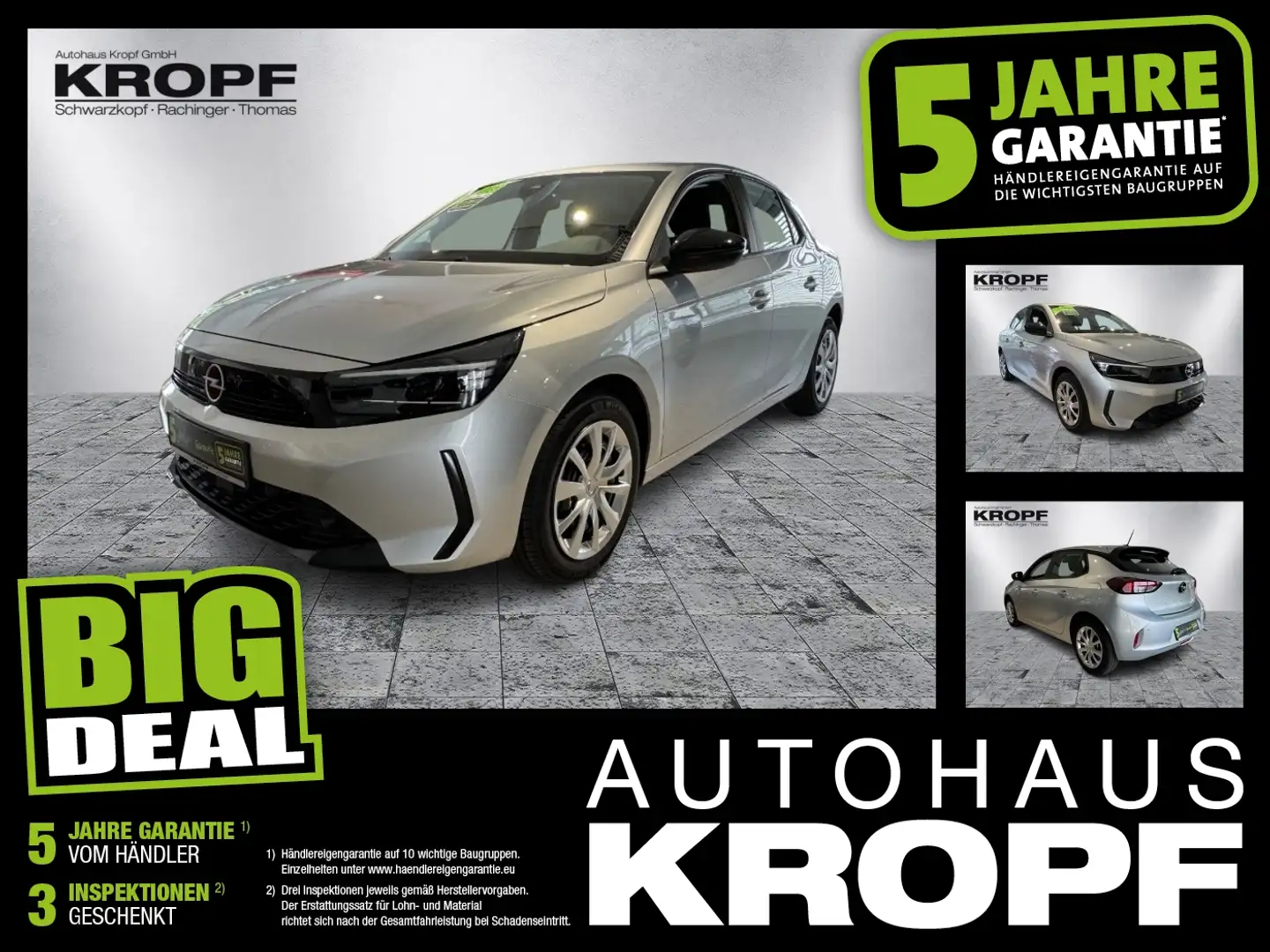 Opel Corsa F 1.2 LED+PDC+Facelift+SpurH Grijs - 1