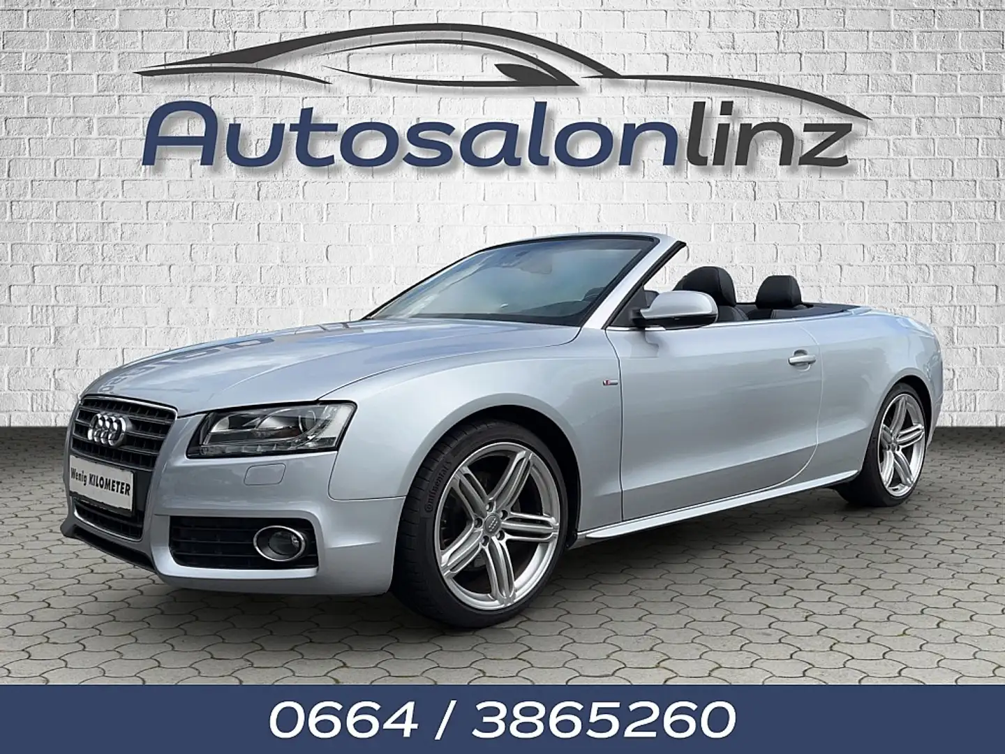 Audi A5 Cabrio 2,0 S-Line mit 80000 Kilometer Argent - 1