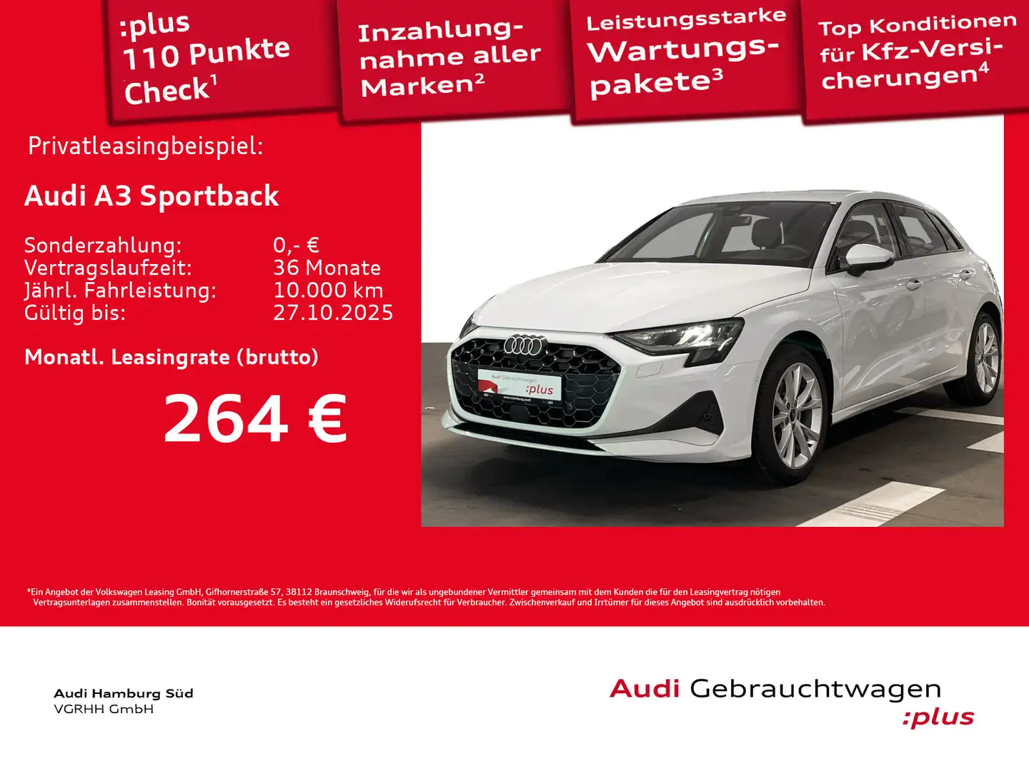 Audi A3 35 TFSI advanced S tronic NAVI/ACC Weiß - 1