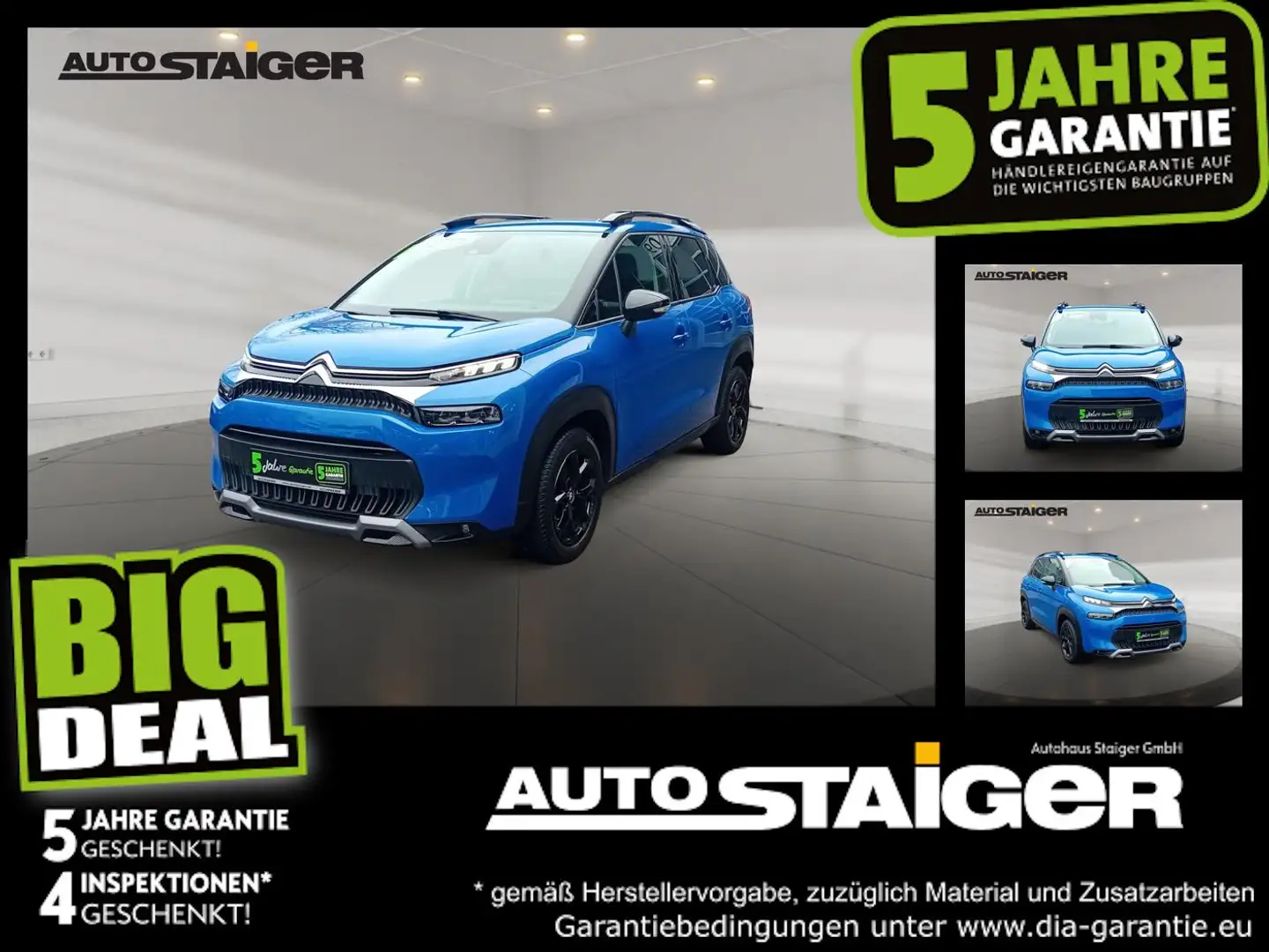 Citroen C3 Aircross 110 Shine Navi+Fernlichtass.+KlimaA Blau - 1