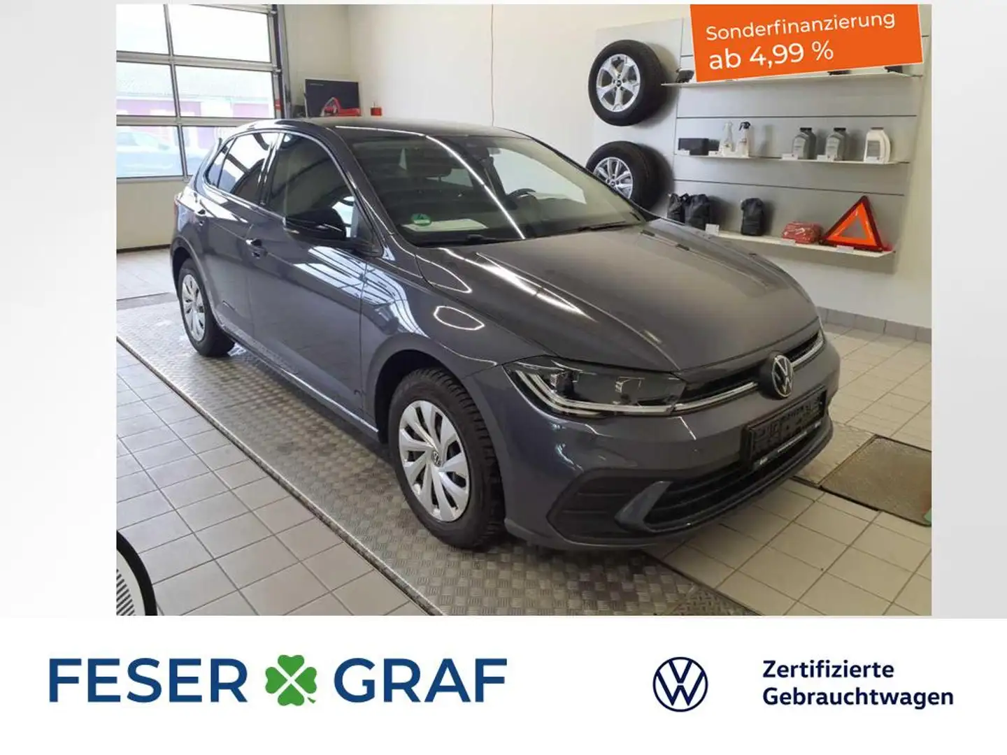 Volkswagen Polo 1.0TSI Life DSG Plus-Paket LED Navigationssystem Grau - 1