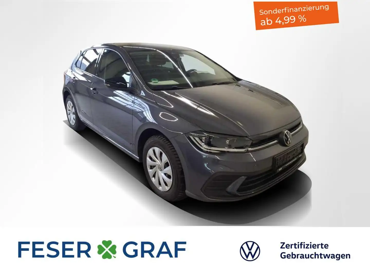 Volkswagen Polo 1.0TSI Life DSG Plus-Paket LED Navigationssystem Gris - 1