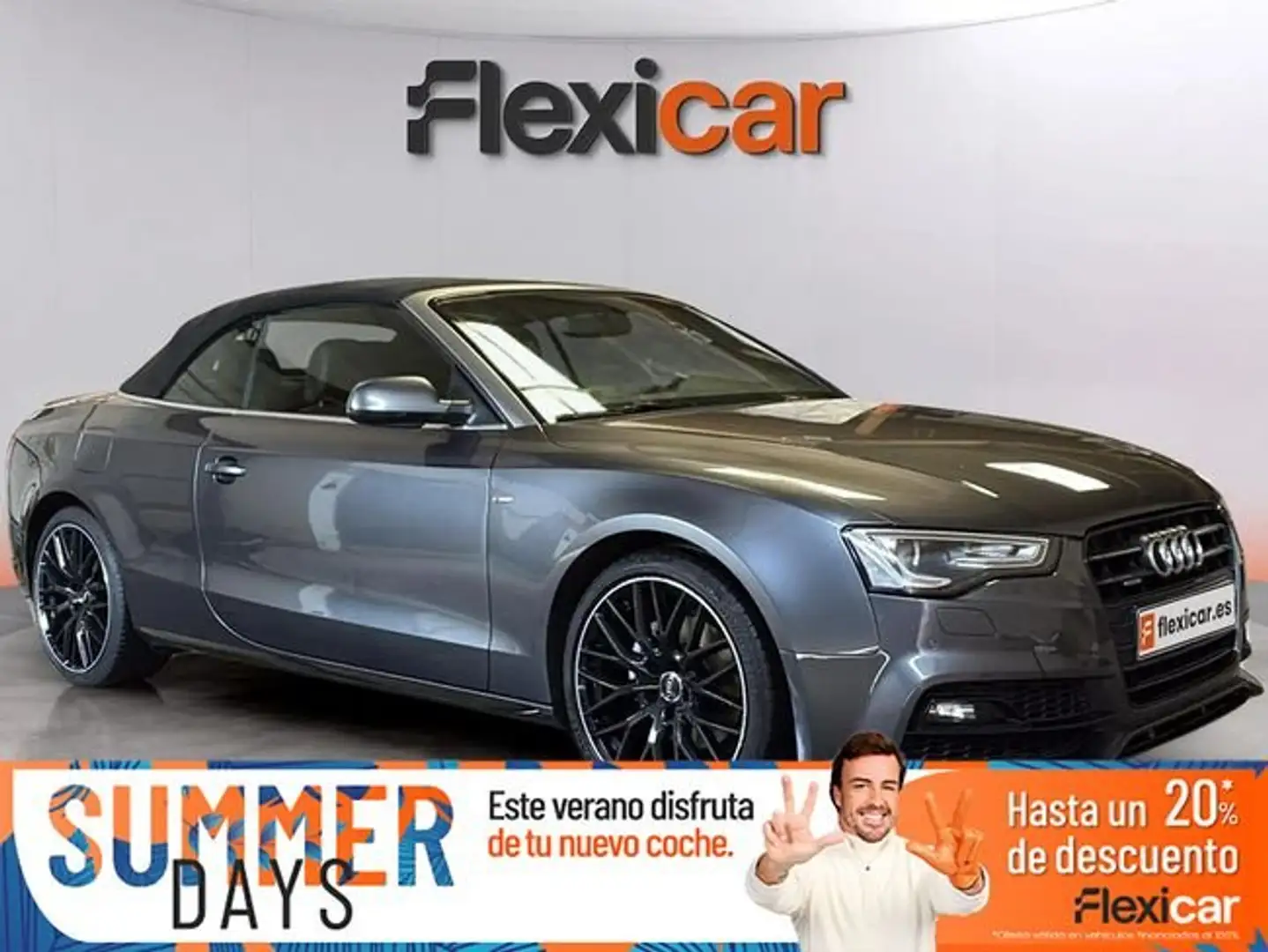 Audi A5 Cabrio+2.0+TDI+clean+140kW+quattr+S+line Gris - 1