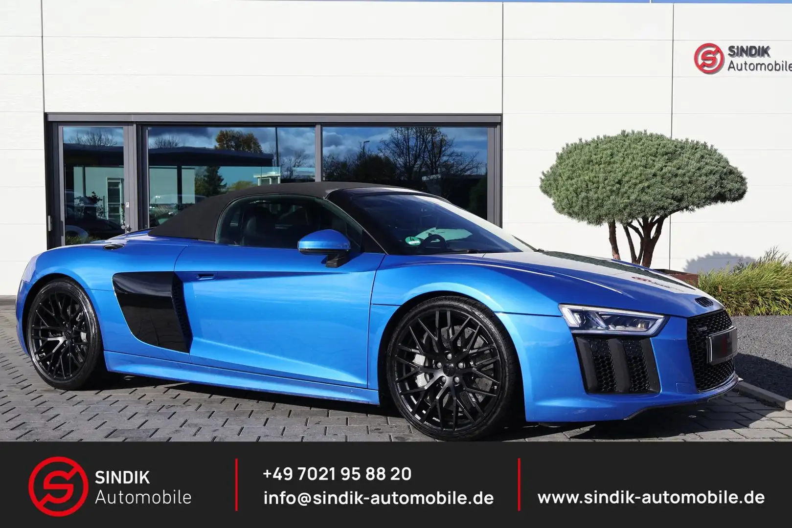 Audi R8 5.2 FSI Spyder quattro EXCLUSIVE-Keramik-B&O Blau - 1