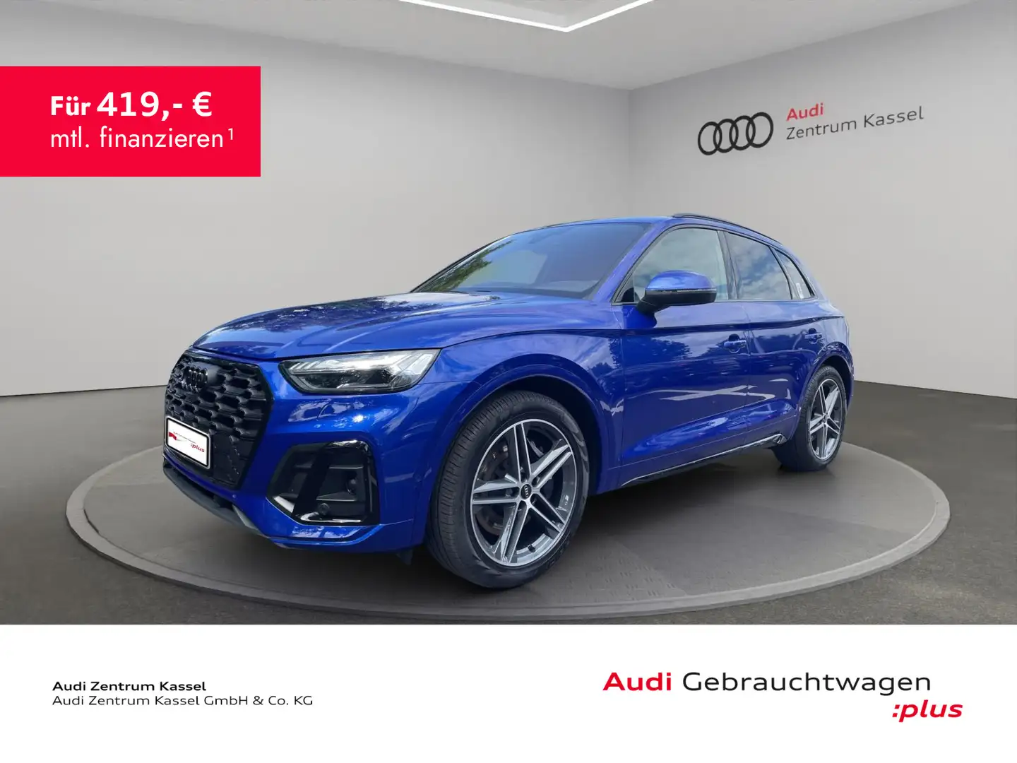 Audi SQ5 3.0 TDI qu. Matrix Pano HuD AHK StandHZG Blau - 1