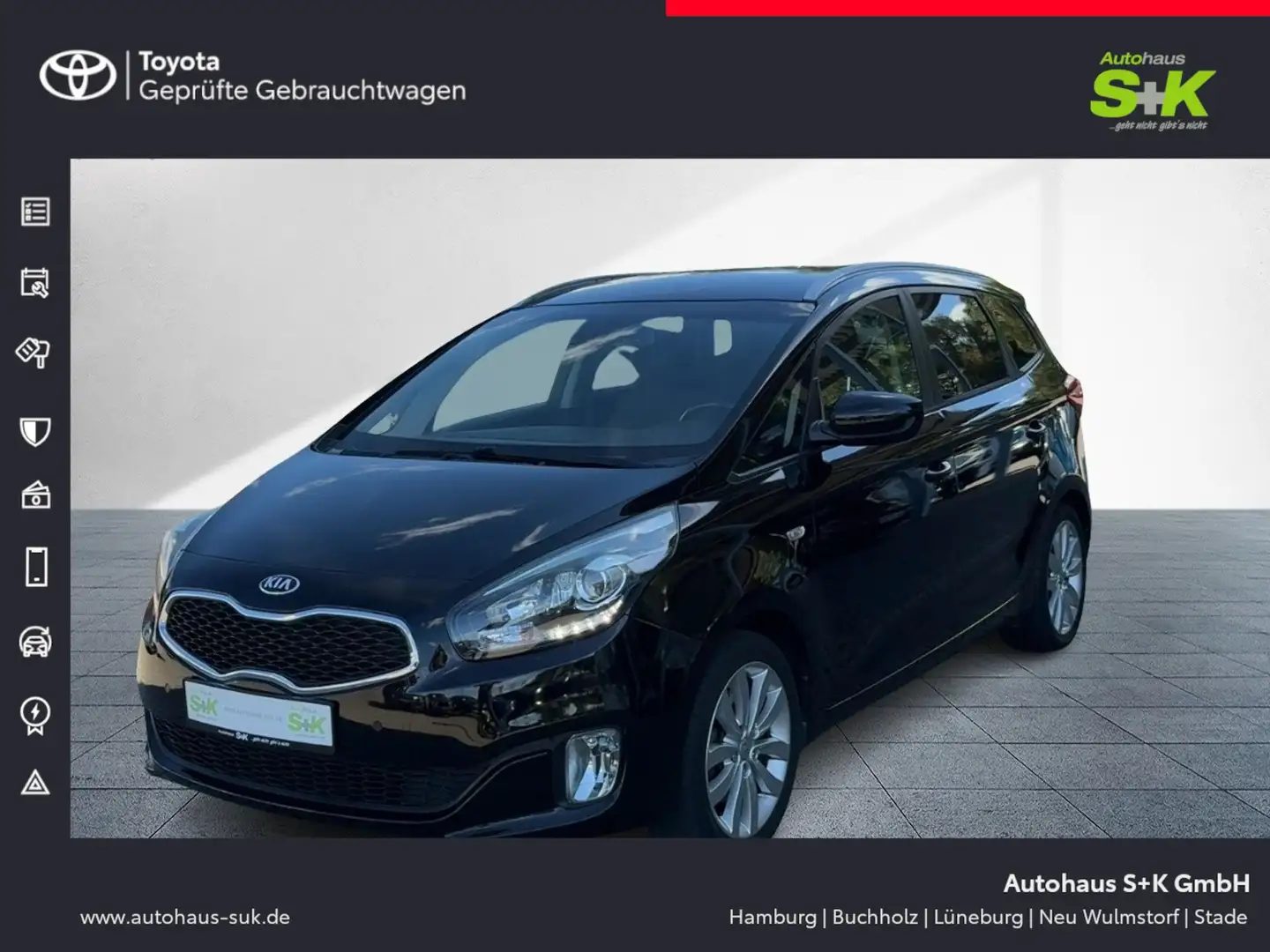 Kia Carens 1,6 Ltr. Dream Team*Sitz-Lenkradheizung*PDC Vo+H Noir - 1