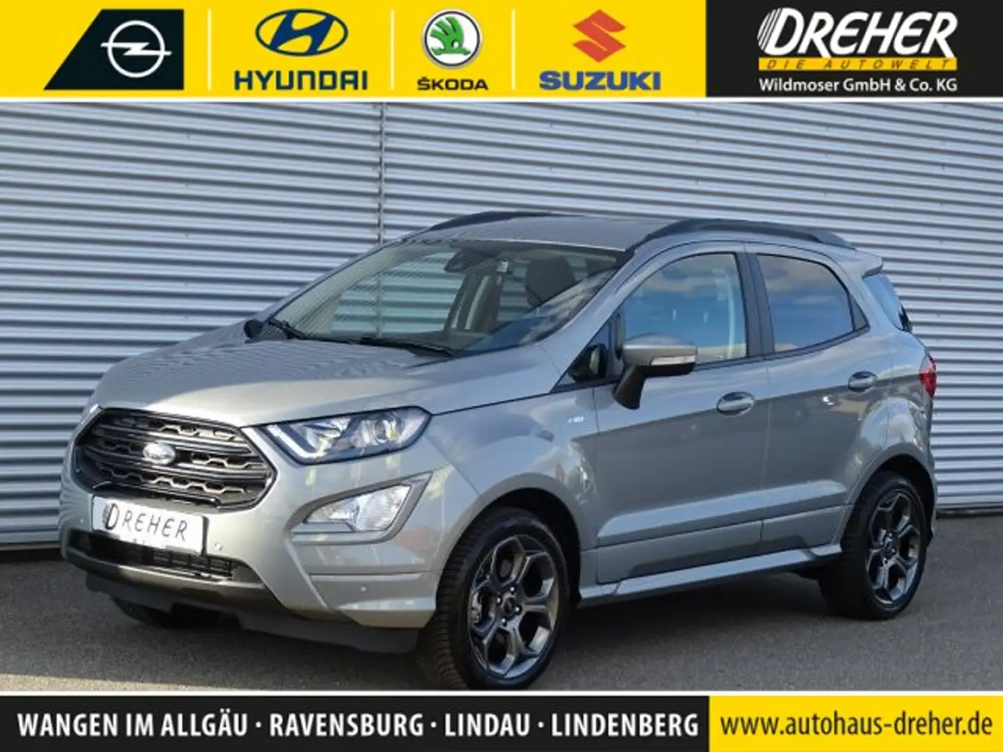 Ford EcoSport EcoSport 1.0 EcoBoost ST-Line Klima/LED/Kamera BC Argento - 1