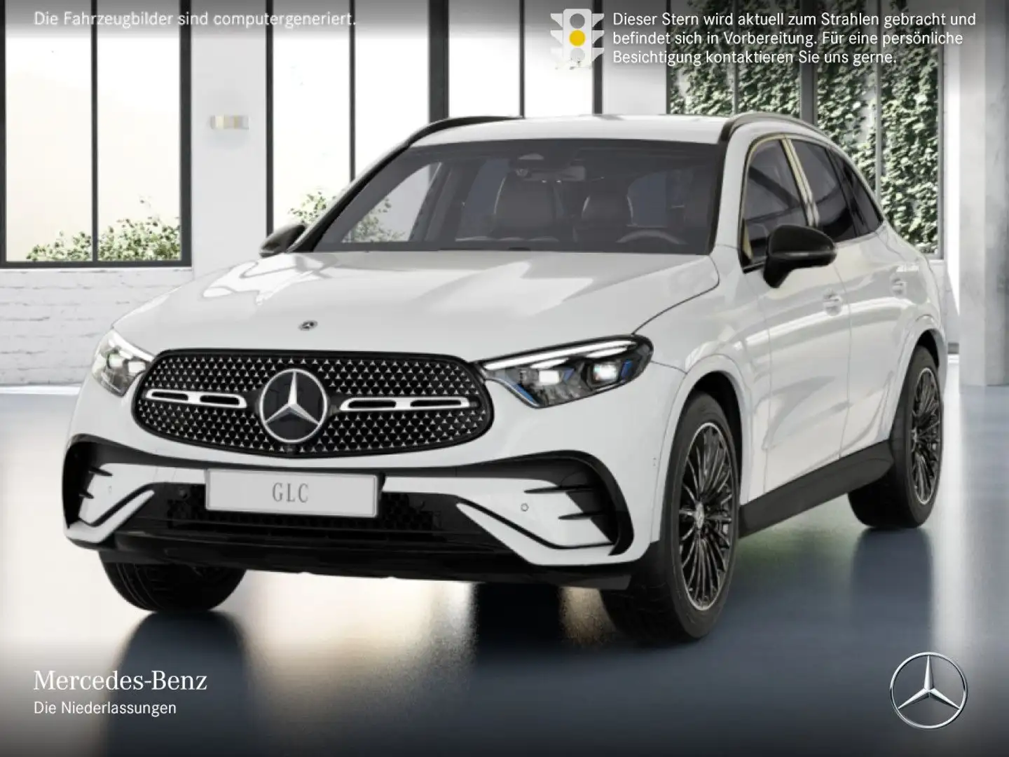 Mercedes-Benz GLC 220 d 4M AMG+NIGHT+360+AHK+TOTW+KEYLESS+9G Weiß - 2