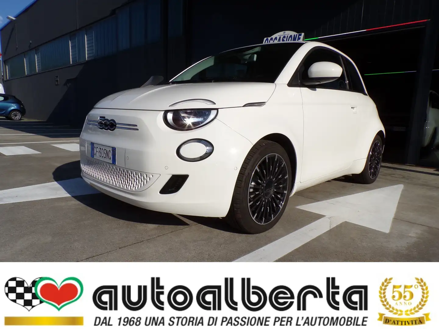 Fiat 500e 42 kWh 118cv 100% elettrica (KM. 14.869) Bianco - 1