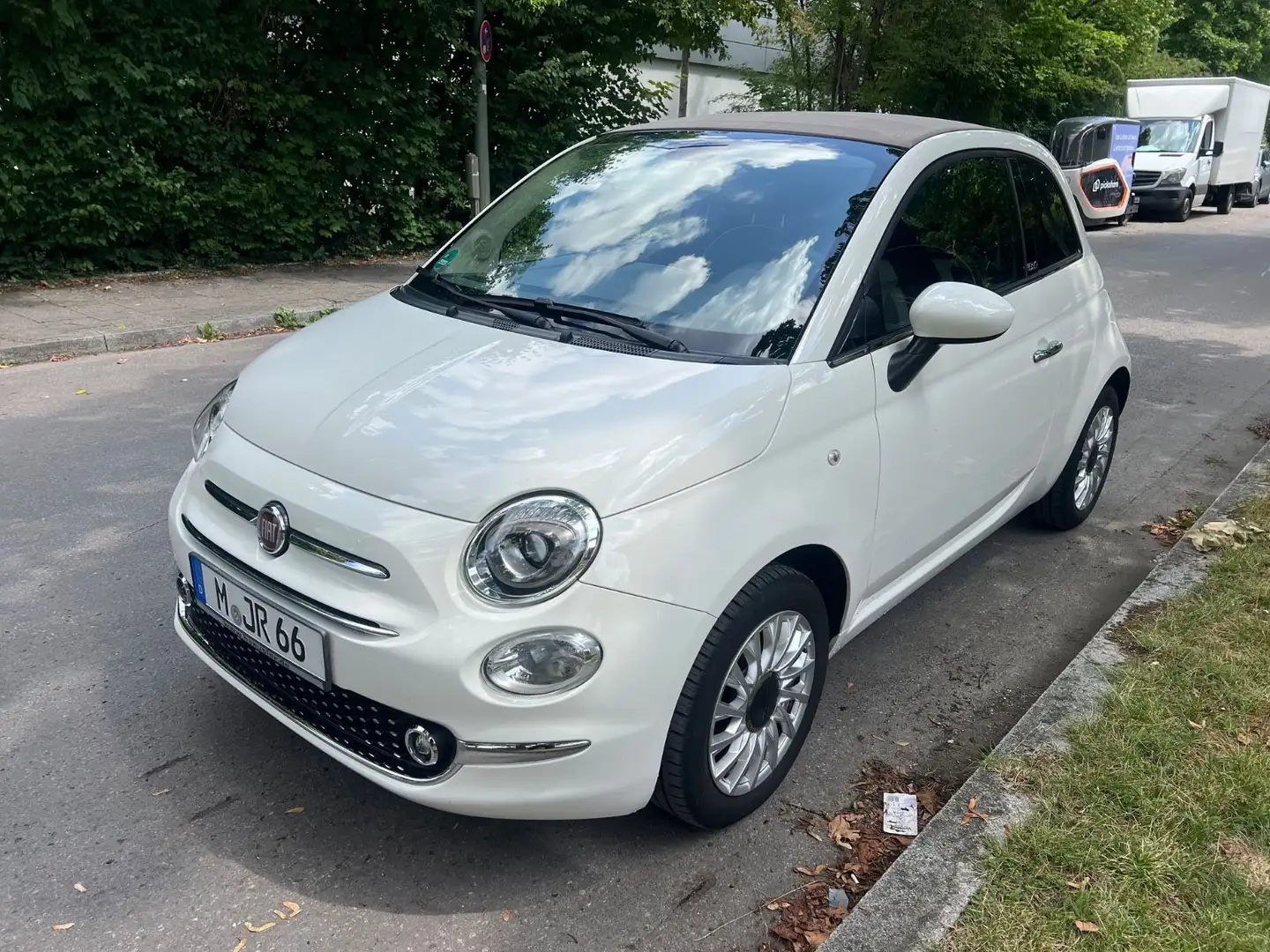 Fiat 500 Cabrio.TFT Display.PDC.Klima Weiß - 2