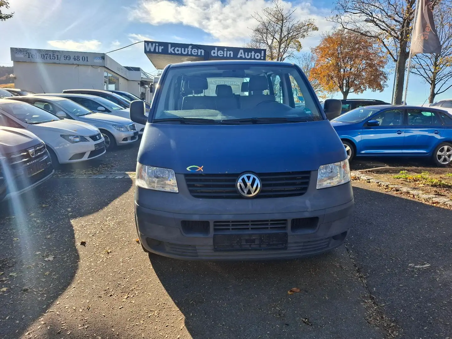 Volkswagen T5 Transporter *Klima*8-Sitze*1-Hand* Blau - 1
