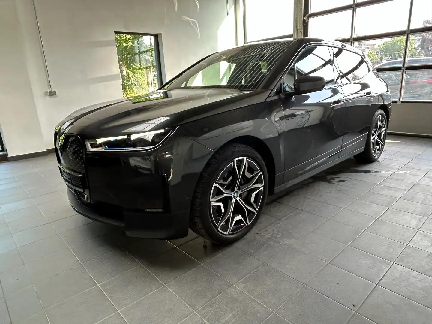 BMW iX 40 xDrive Leder_Pano_AHK_Laser_DrivAssProf_HarmKar Grau - 1