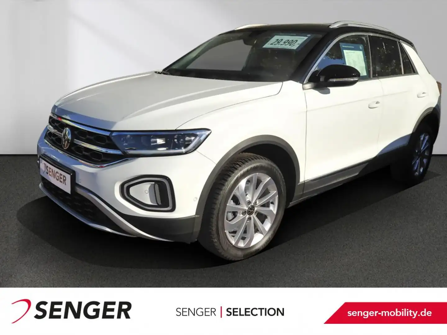 Volkswagen T-Roc 1.5 TSI Style DSG AHK LED Navi Sitzheizung Blanc - 1