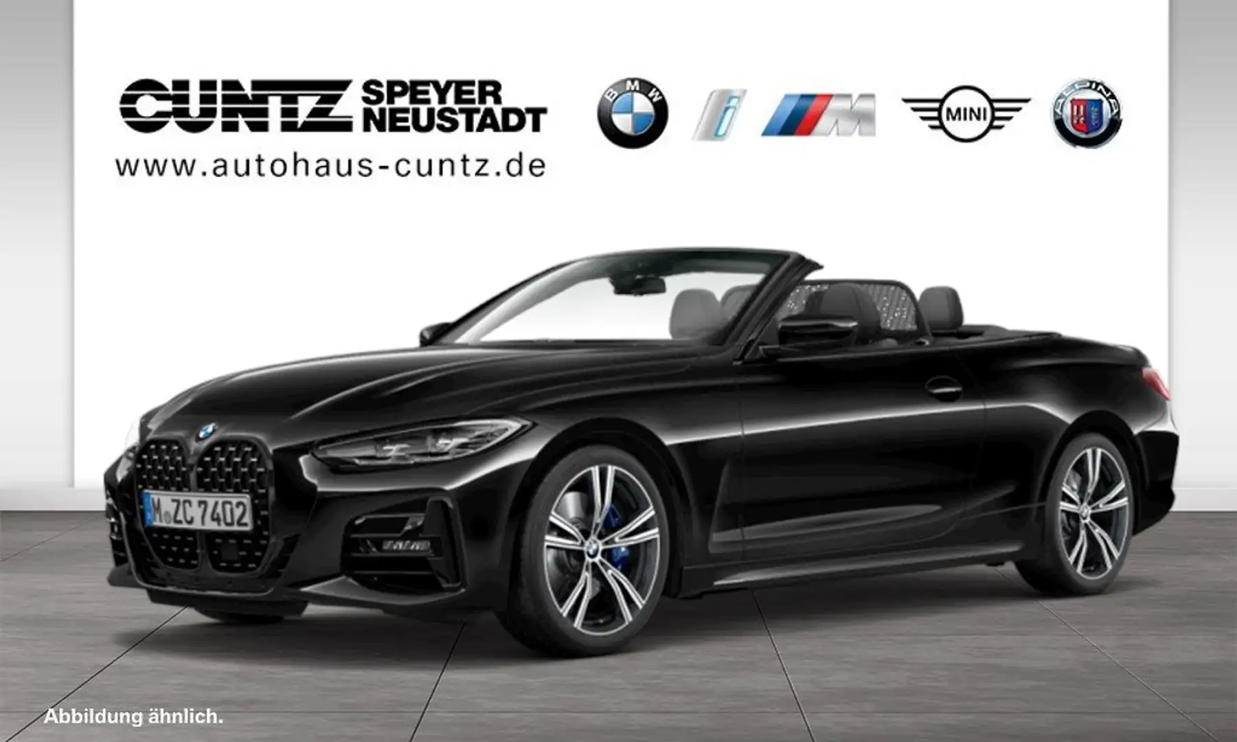 BMW 430 i Cabrio M-Paket Drive-Parkassist Harman/Kardon Rü Schwarz - 2