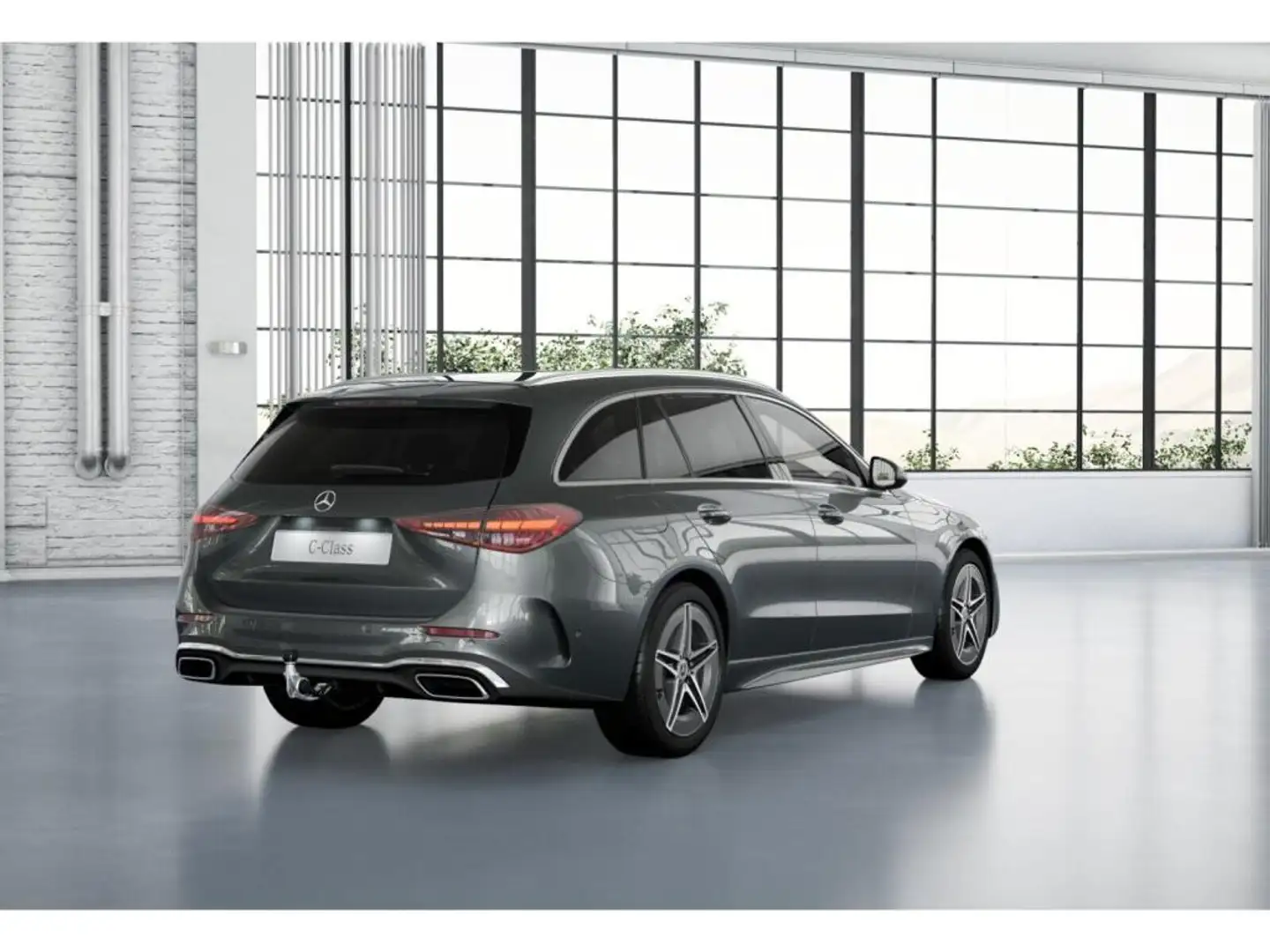 Mercedes-Benz C 220 d 4M T AMG-Sport/LED/Cam/AHK/Totw/EASY-P Grau - 2