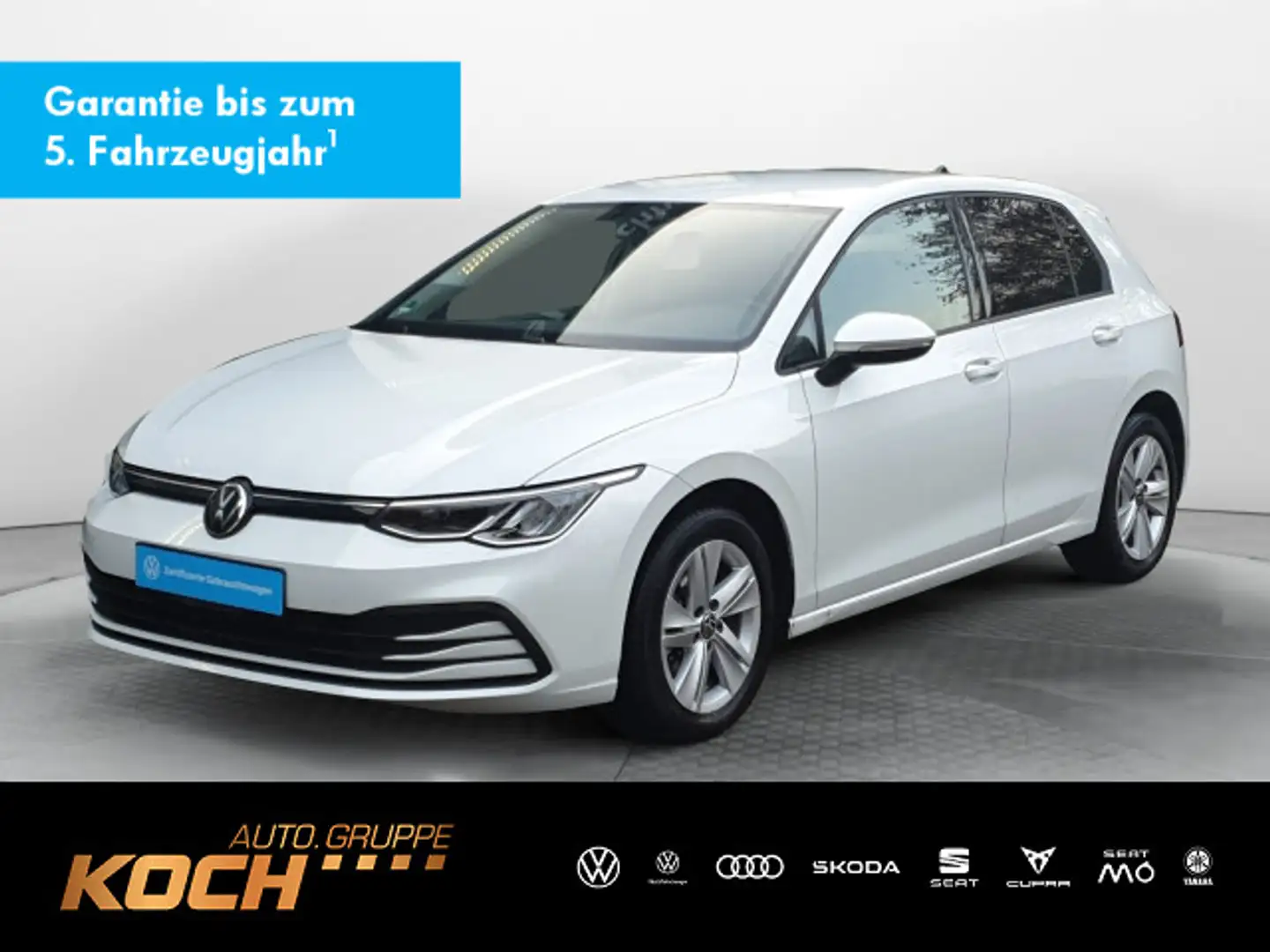 Volkswagen Golf VIII 2.0TDI Life Navi LED AHK Weiß - 1