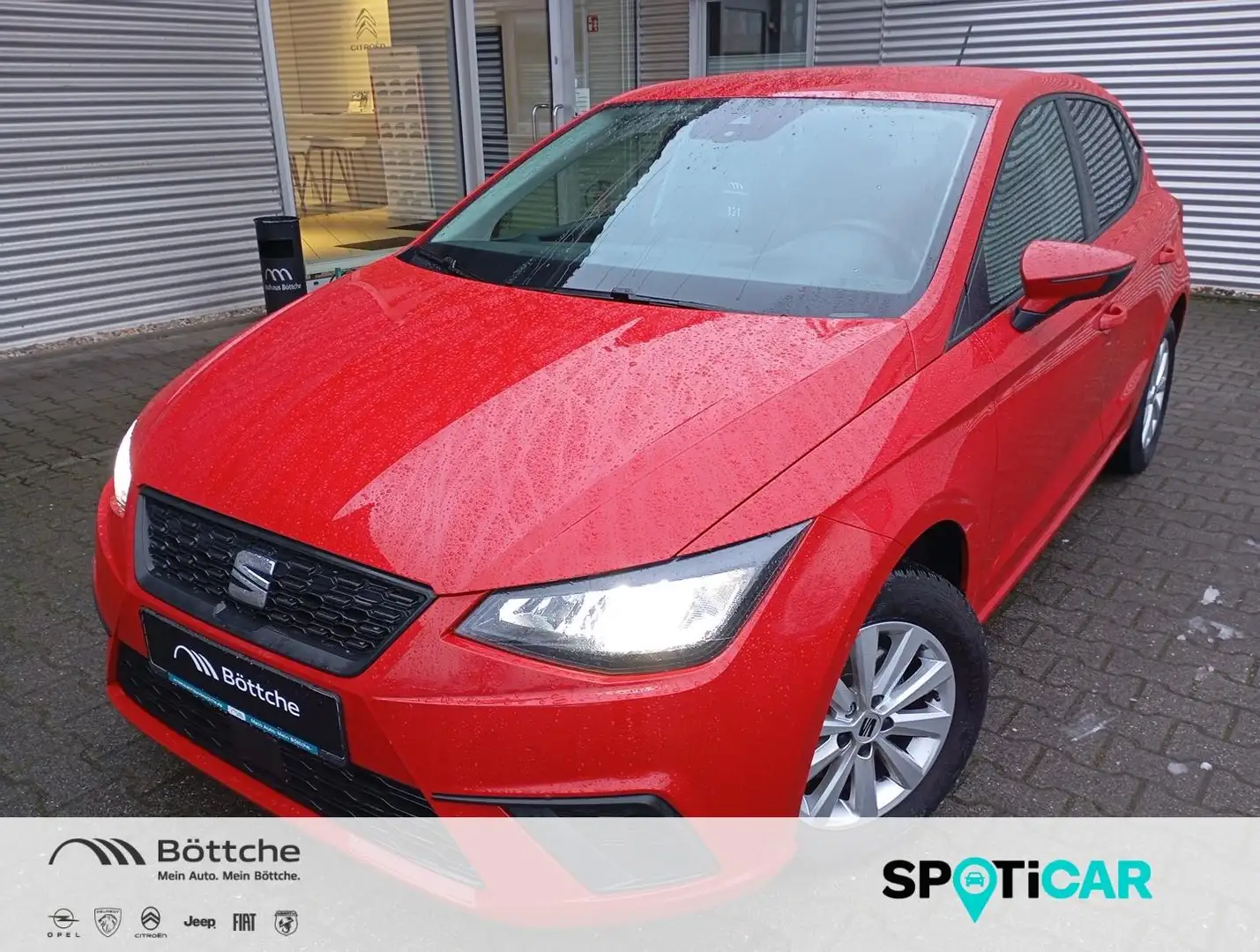 SEAT Ibiza 1.0 TSI,Klima,SHZ,PDC,Navi,BC,Multifunktionslenkra Rot - 1