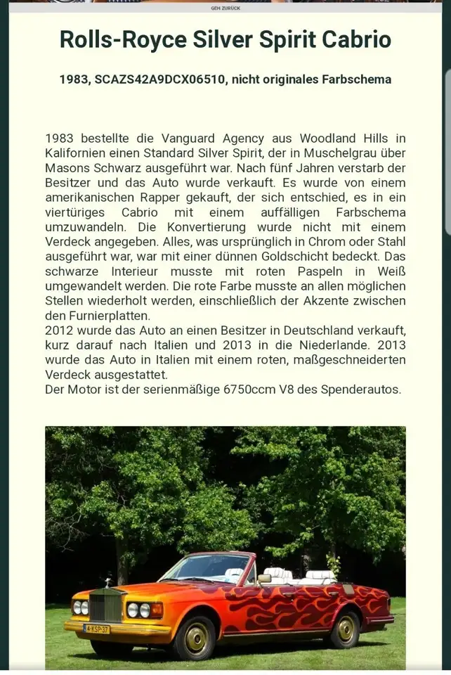 Rolls-Royce Silver Spirit AUFFÄLLIGES Einzelstück 4 Türiges Cabrio, foto 2