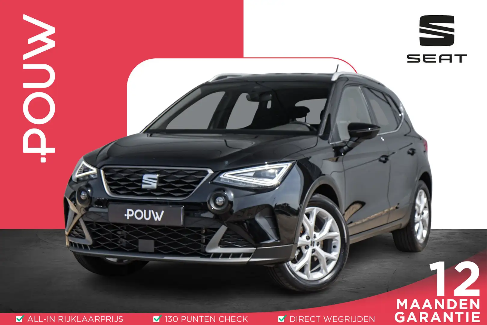 SEAT Arona 1.0 TSI 95pk FR | Parkeersensoren Achter | Apple C Zwart - 1