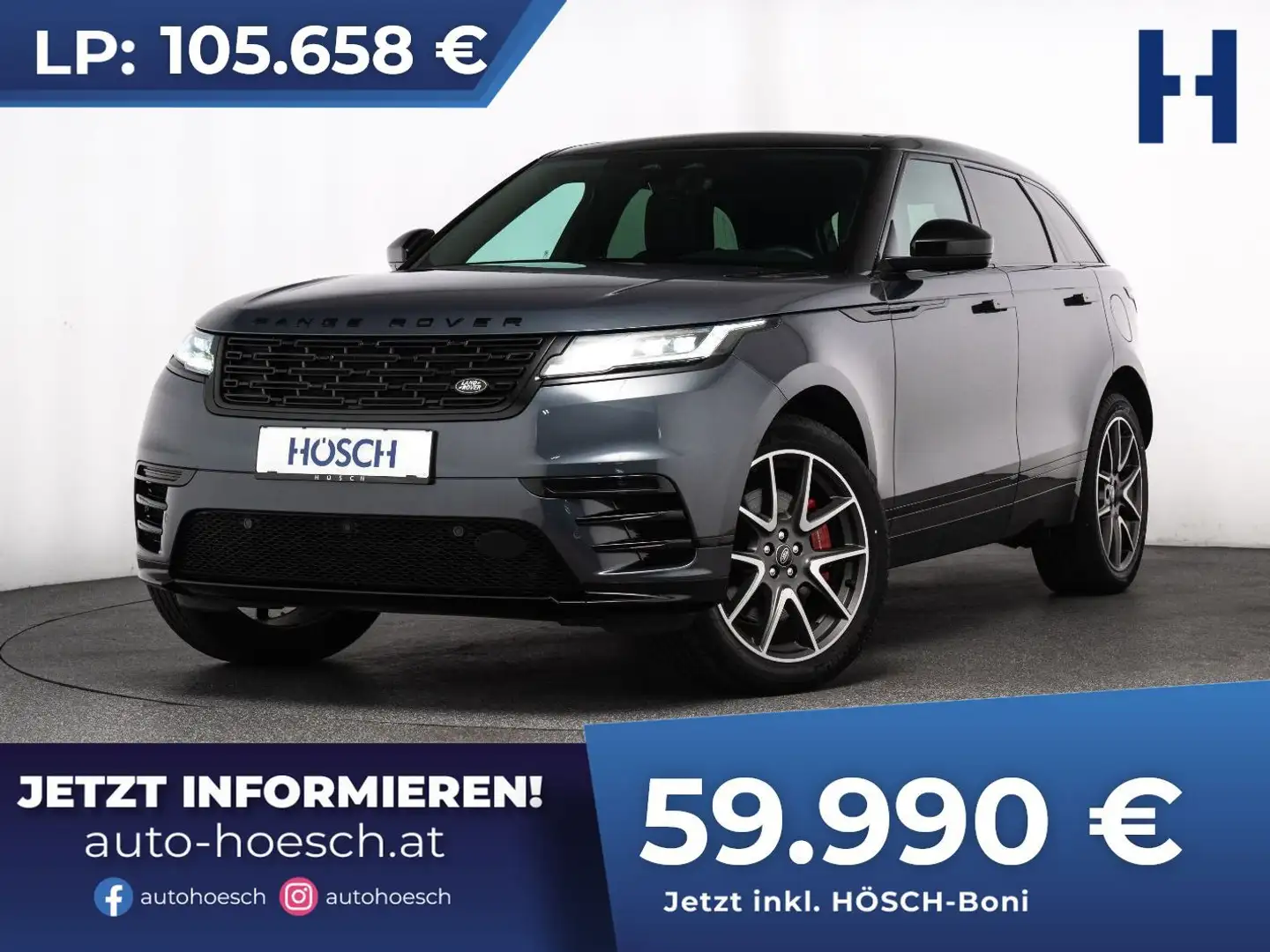 Land Rover Range Rover Velar P400e Dynamic HSE 21" BLACK PANO DYNAMIC ++ Blau - 1