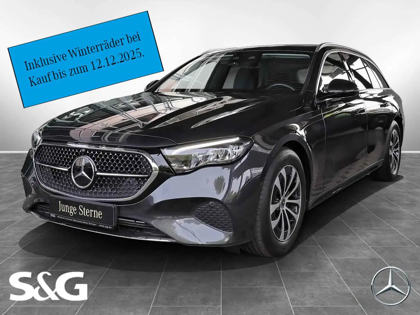 Mercedes-Benz E 220 d T AVANTGARDE DISTRONIC+KAMERA+17 ZOLL Grijs - 1